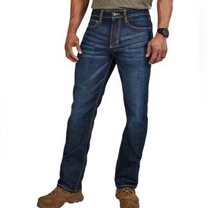 5.11 Tactical Men's Blue Straight Leg Defender-Flex Denim Jeans | Size 32x30